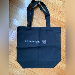 BRAND NEW UNUSED MNEMOSYNE 20th anniversary back tote and pin